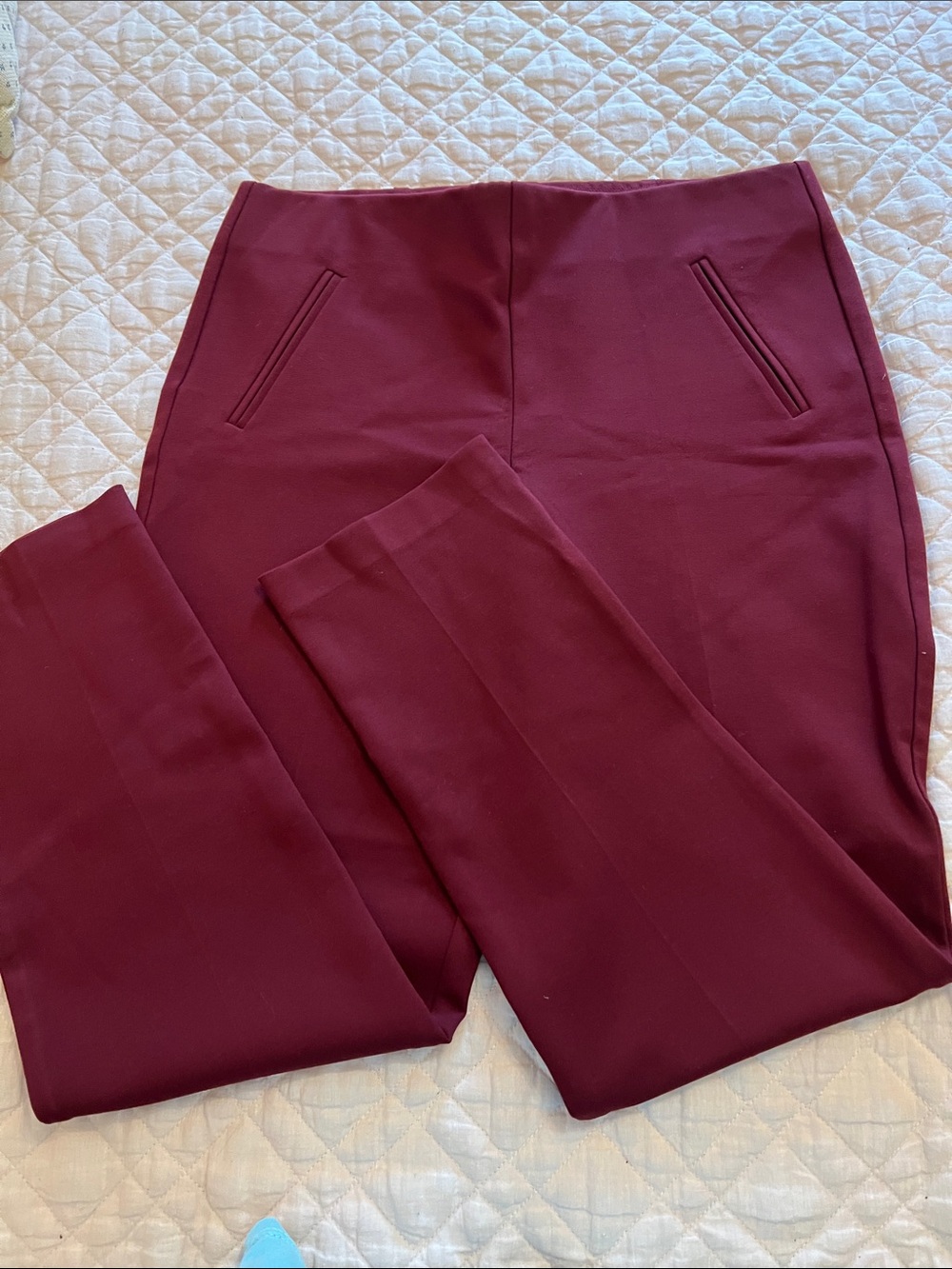 Chico's Deep Burgundy Ponte Pants